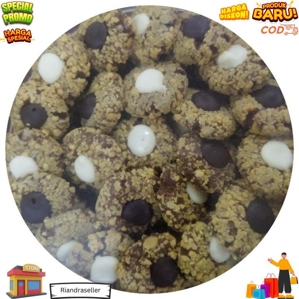 

Aneka Kue Kering Premium, Nastar, Castengel, Kue Kacang, Thumbrint, Cookies Coklat Toples 250Gram D Terlaris