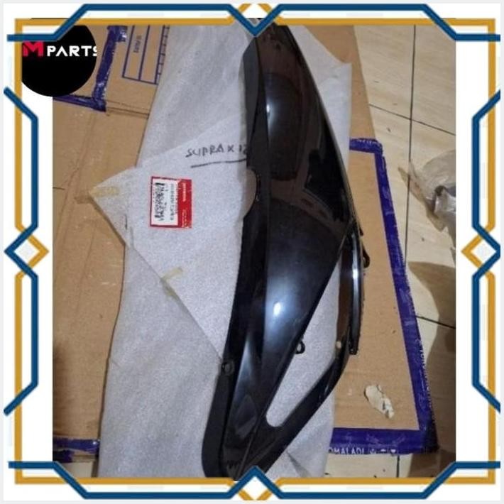 [IMH] COVER TEBENG BODY BELAKANG KIRI SUPRA X 125 LAMA OLD 2005-2006 HITAM ORIGINAL AHM