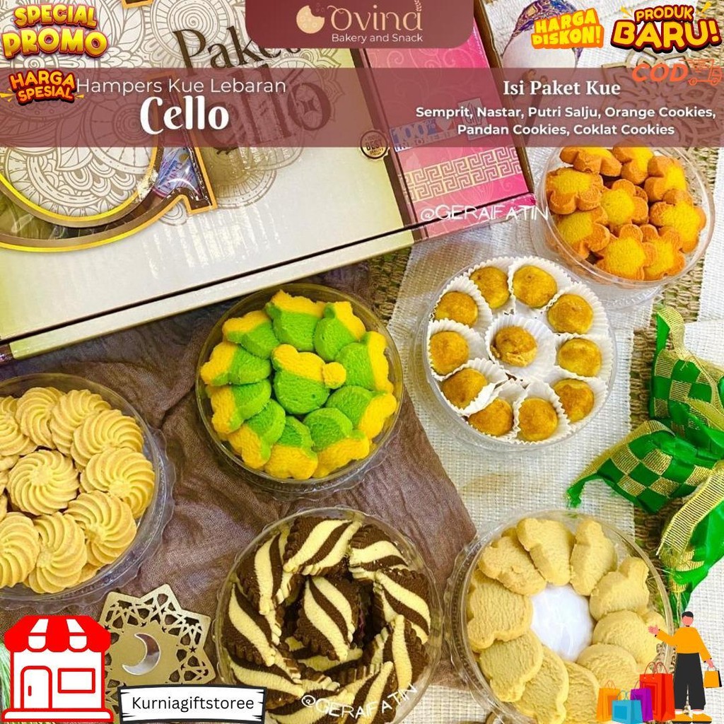 

Kue Kering Bellarosa Platinum Paket Kue Lebaran ( Berat 1Kilo ) D Sale