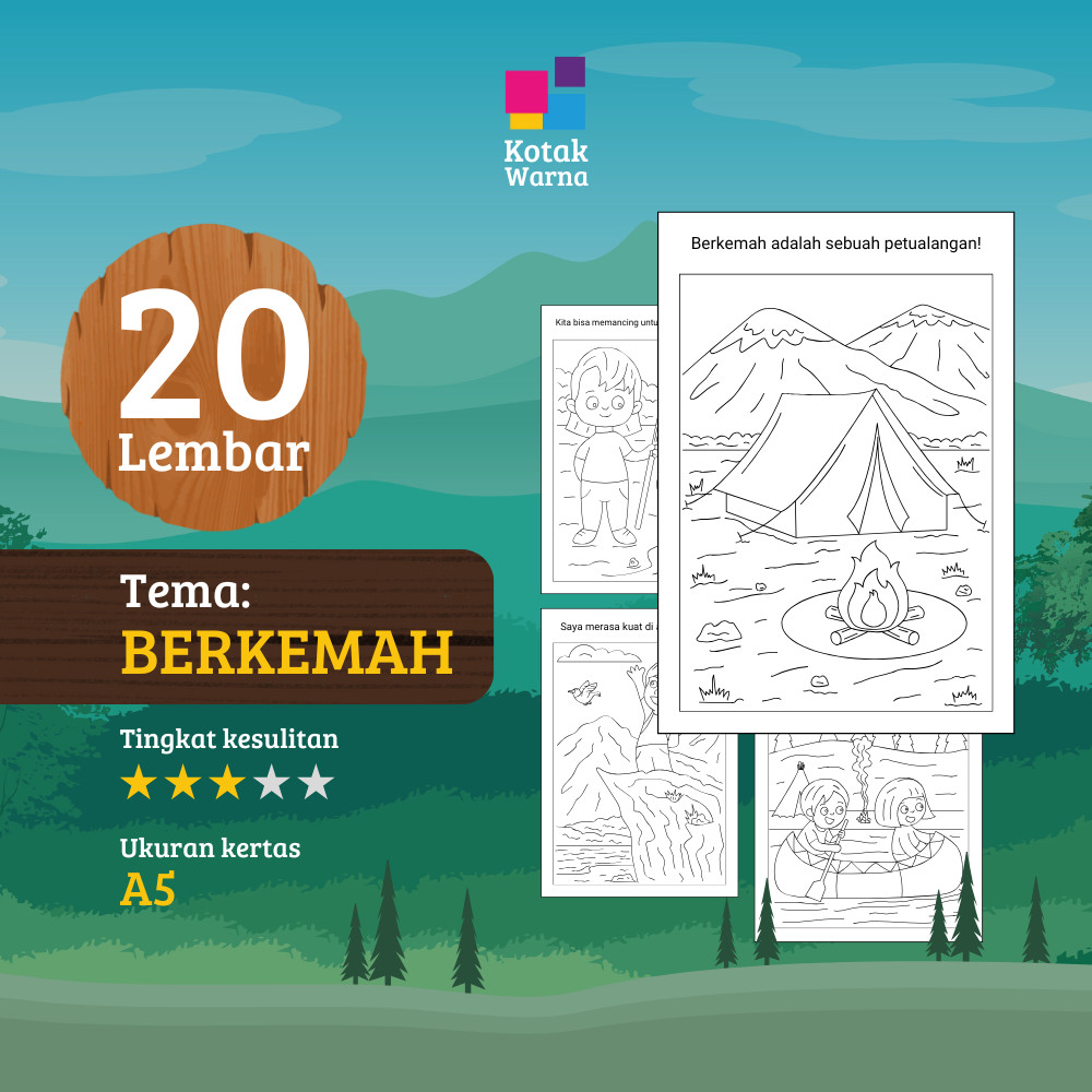 

Kertas Mewarnai Tema Berkemah / Lembar Mewarnai Tema Berkemah / Gambar Mewarnai Tema Berkemah / Mainan Edukasi Mewarnai Tema Berkemah / Untuk Anak Usia Dini / Untuk Anak Usia 4 5 6 7 8 9 Tahun