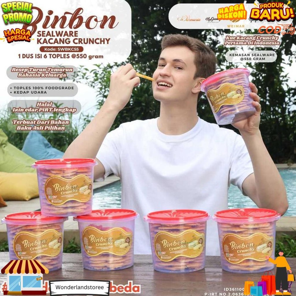 

Binbon Sealware Series Kue Kacang - Mnde Susu - Sagu Keju Jadul D Promo 10.10