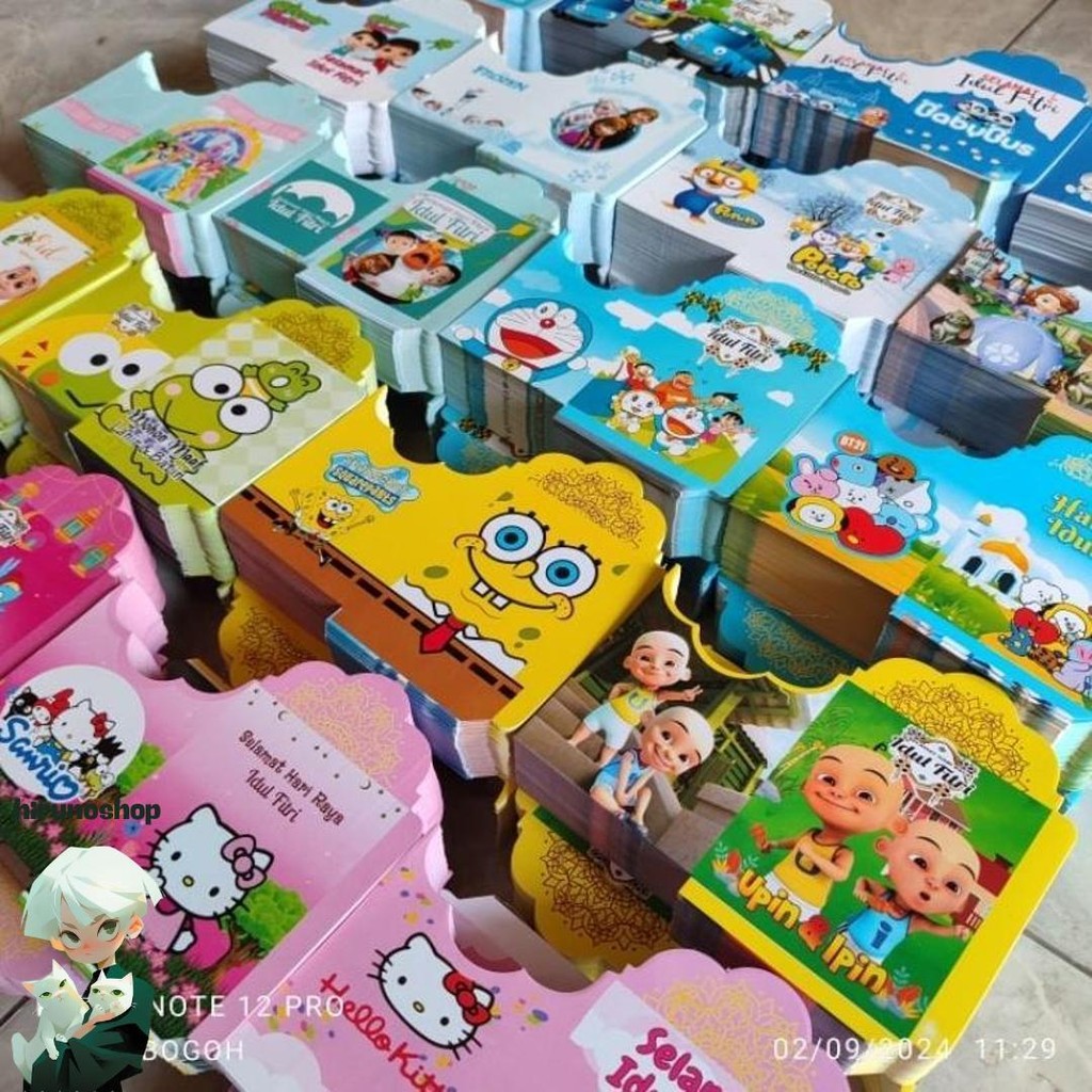 

1000 Lembar Amplop Lebaran Tema Karakter Uk Medium Sale