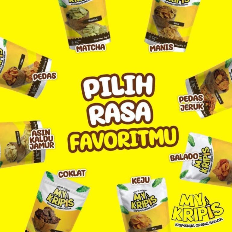 

My Kripis (Kripik Pisang) Varian Rasa Snack Jajanan Oleh-oleh