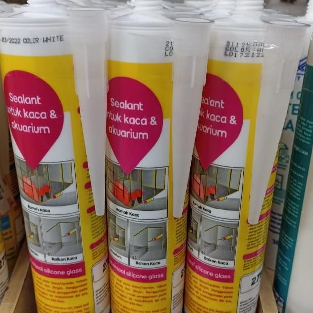 MU Weber Weberseal Silicone Glass Sealant Kaca & Akuarium 275 ml
