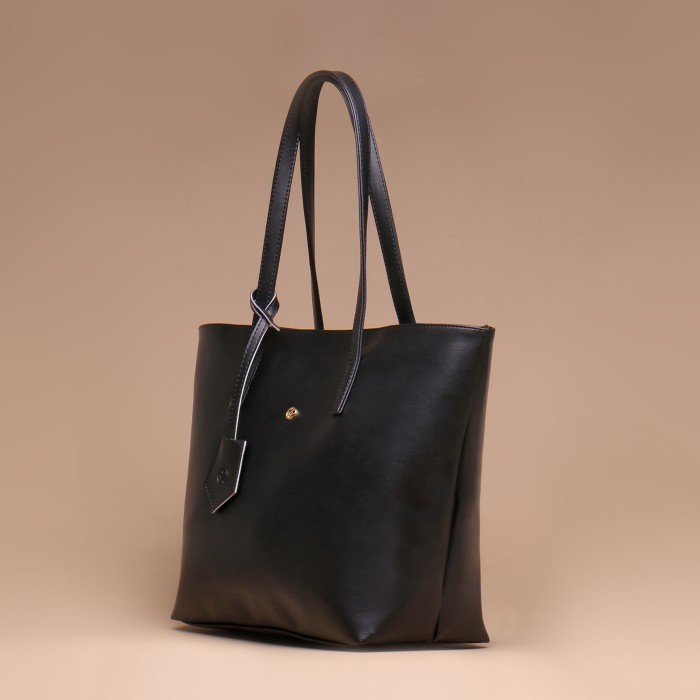 Tas Tote Wanita Silvertote Indah Black