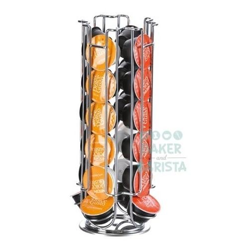 

Buruan beli] Dolce Gusto capsule rack holder stainless Rotate isi 24 capsule kapsul