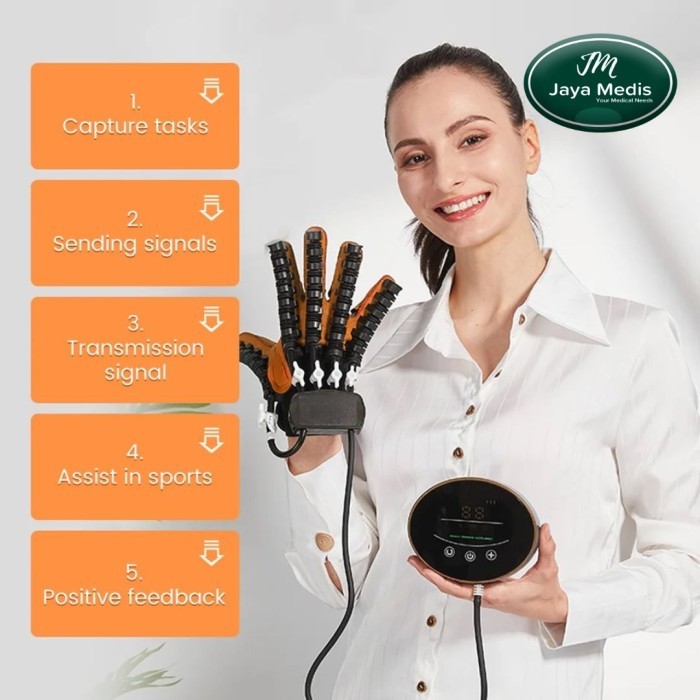 Sarung Tangan Robot Rehabilitasi Jari - Alat Latihan Tangan Stroke