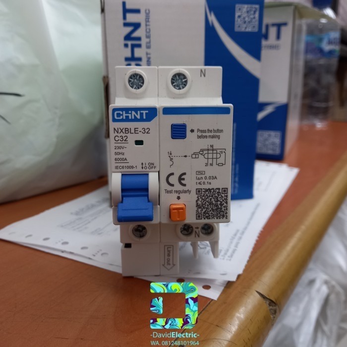 RCCB / ELCB / RCBO 2P 6A - 32A NXBLE-32 CHINT