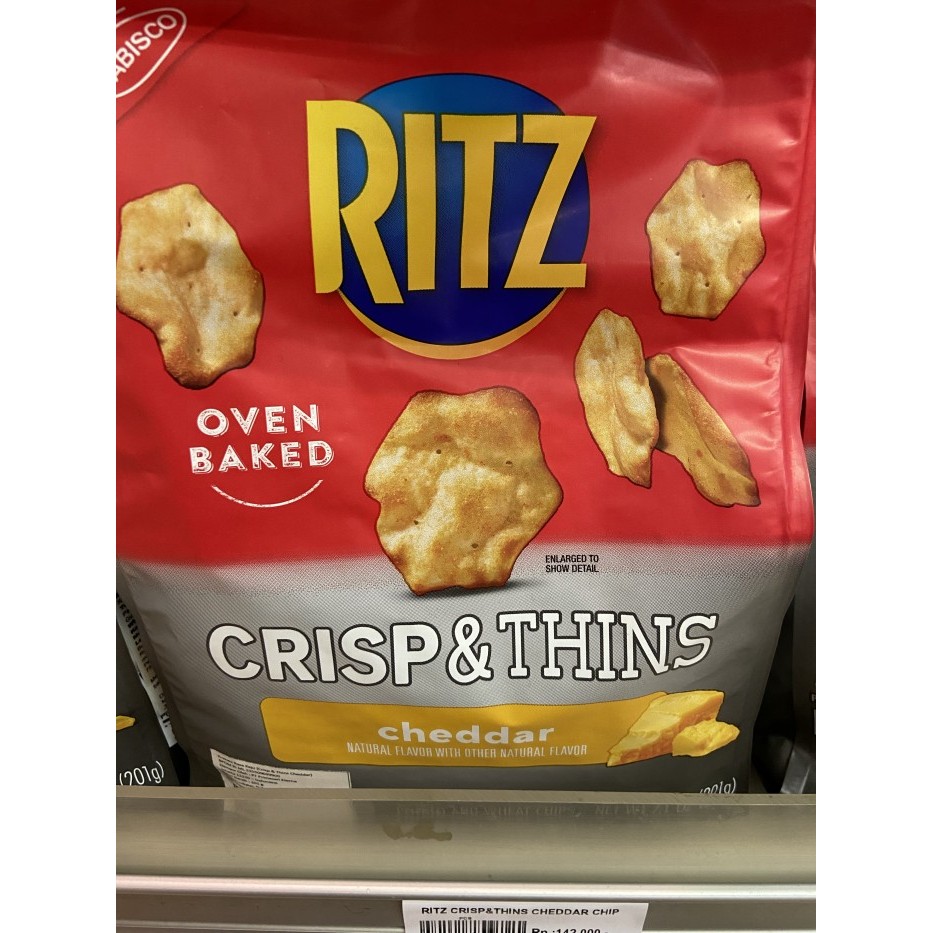 

RITZ CRISP & THINS CHEEDAR CHIP 201 GR