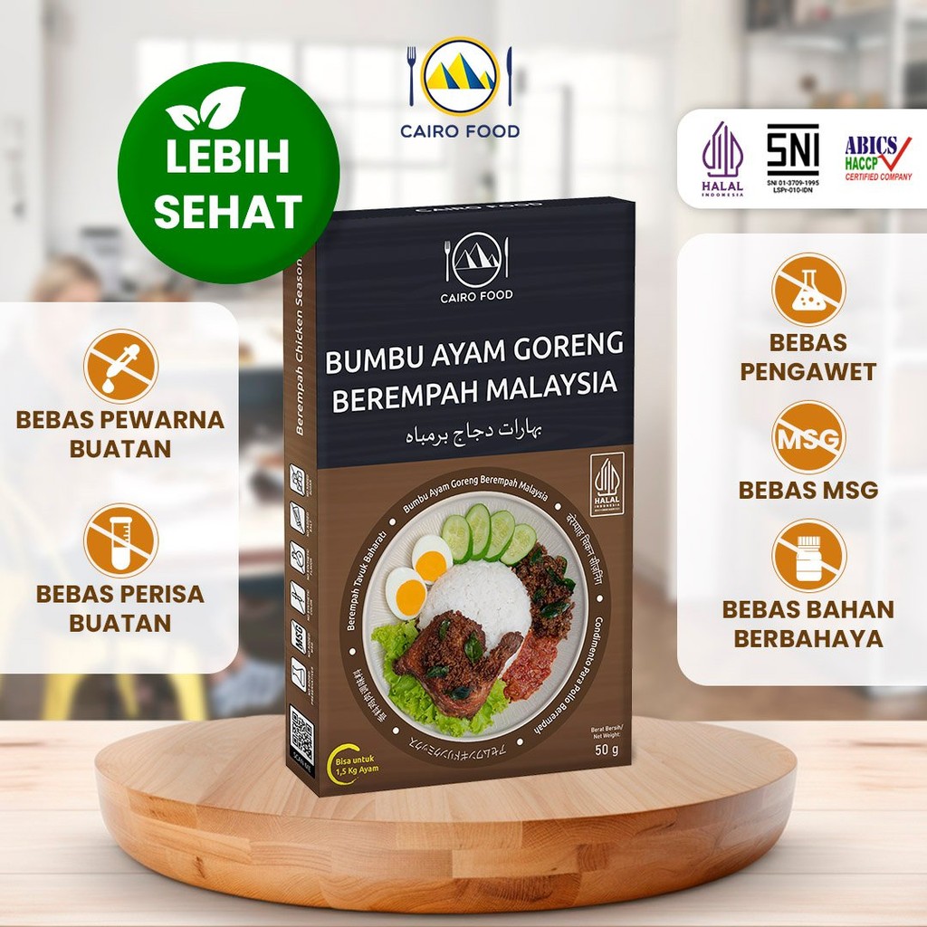 

Bumbu Ayam Goreng Berempah Malaysia Spice Mix Sehat - Cairo Food