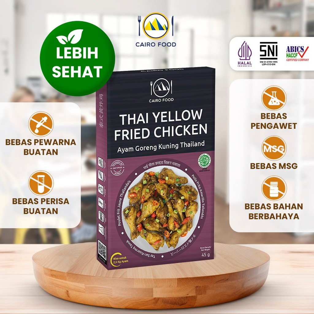 

Bumbu Ayam Goreng Kuning Thailand Spice Mix Sehat - Cairo Food