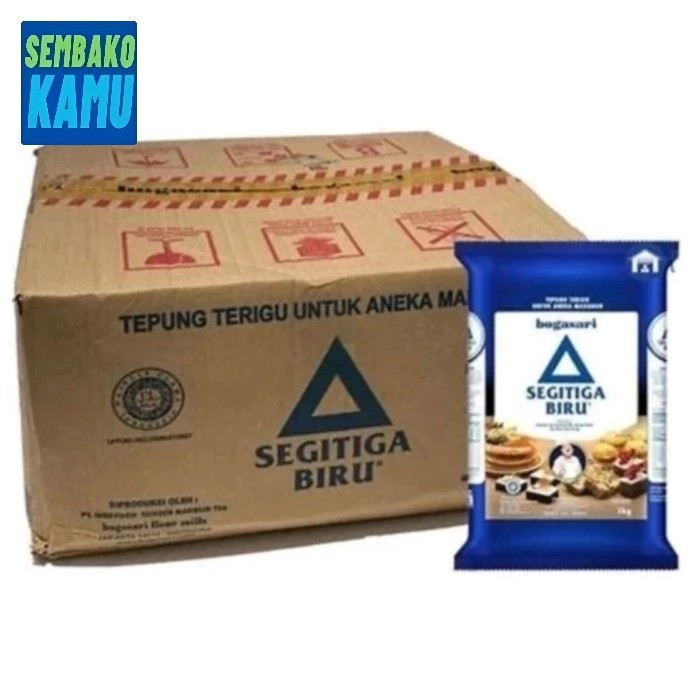 

Tepung Terigu Segitiga Biru Premium 1 kg Dus - 12 pcs