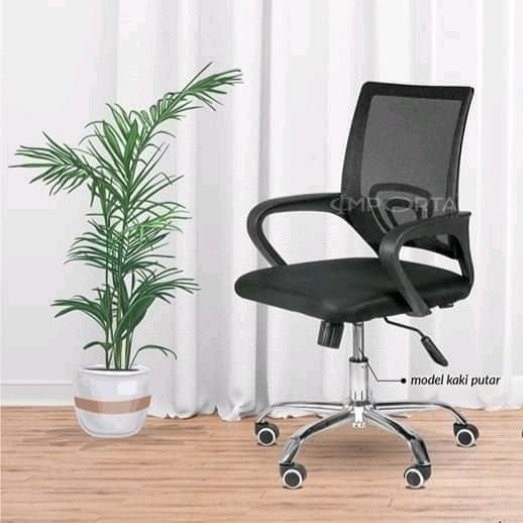 KURSI STAFF JARING KURSI KANTOR W1 IMPORTA HITAM OFFICE