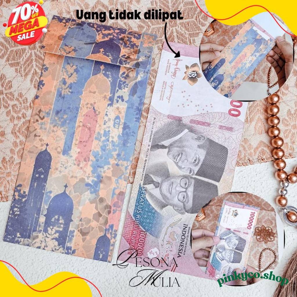 

[Limited] Exclusive Amplop Lebaran Super Mewah Platinum 10 Lembar Emboss Premium Angpau Thr Diskon