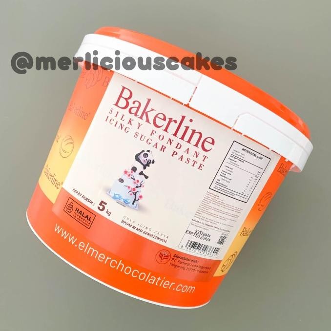 

@=@=@=@=] White Bakerline Silky Fondant 5 Kg Icing Sugar Paste Halal