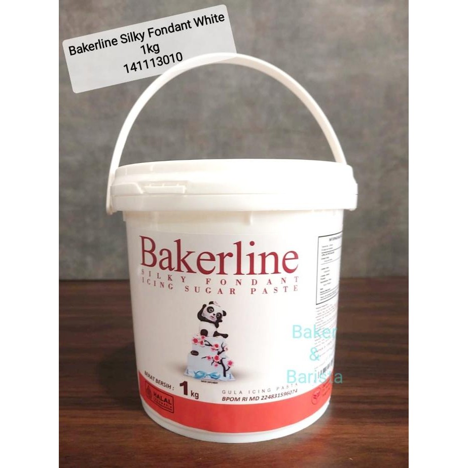 

@#@#@#] Bakerline Silky Fondant White 1Kg / Bakerline Silky Fondant White 200gr