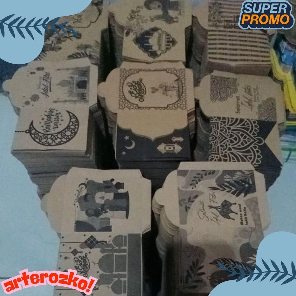 

Angpau Lebaran/Amplop Lebaran Kraf 1Kg Masih Lembaran(Kurleb 500Pcs) Diskon