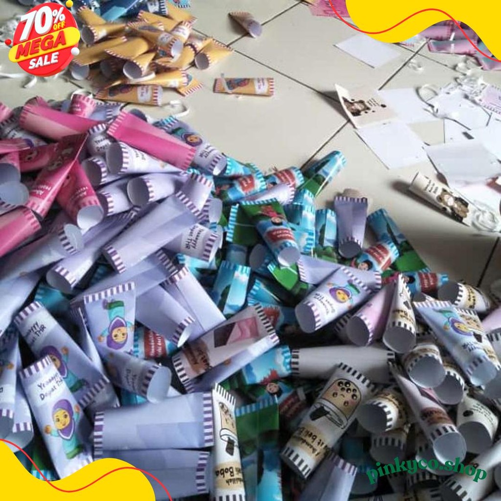

(100 Pcs) Amplop Lebaran 2025 Unik Bentuk Permen Diskon
