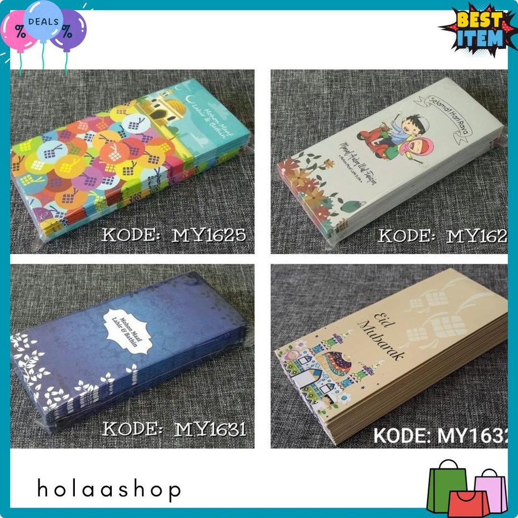 

Amplop Lebaran Exclusive - Angpau Uang Kode My1638 Diskon Setengah Harga