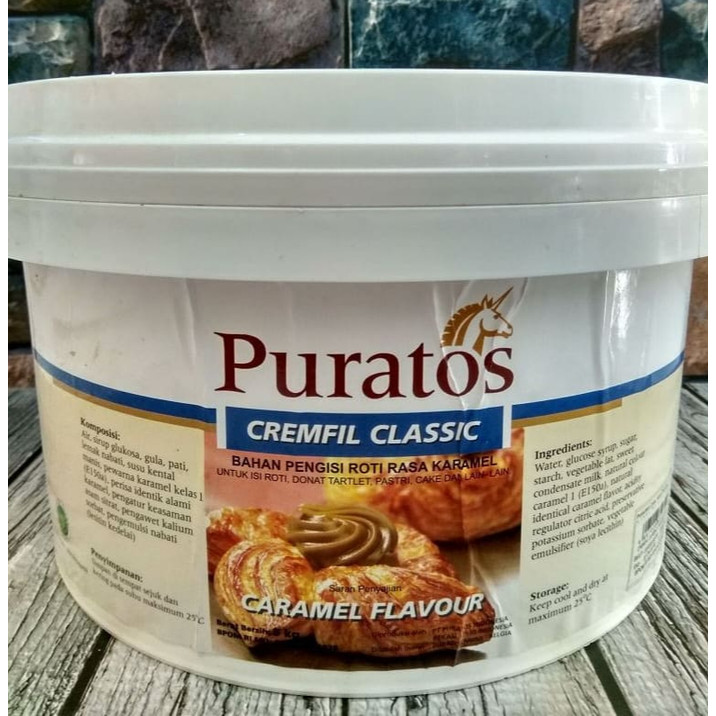 

Selai CARAMEL Puratos Cremfill / Fillings / Cremfil 5 KG 1 pail