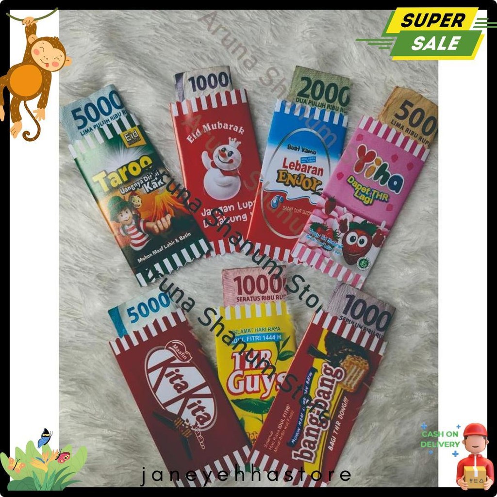 

Grosir 100 Pcs Amplop Lebaran Motif Permen Diskon Setengah Harga