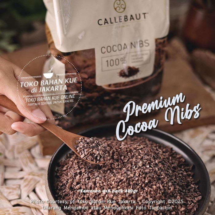 

Callebaut Cokelat Nibs 250gr Pure Cocoa Nib Kakao Biji Coklat Murni