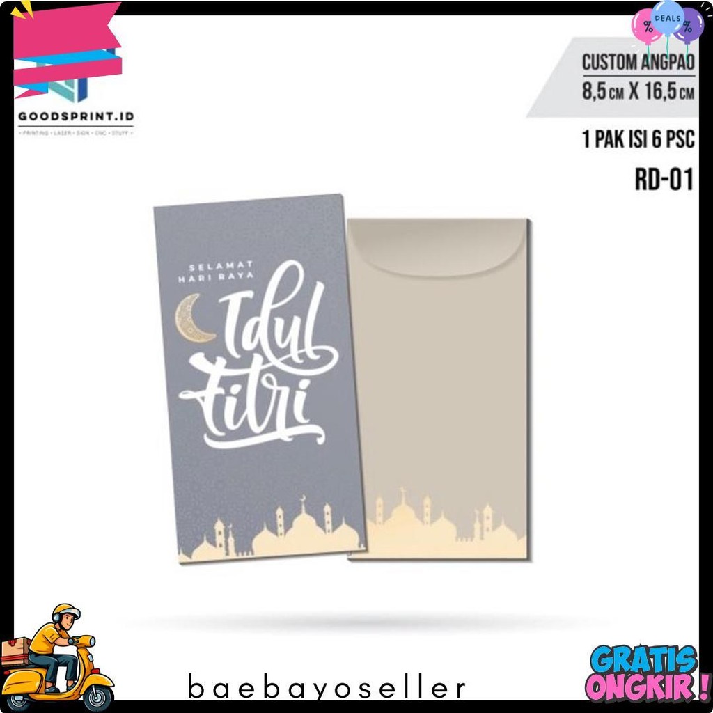 

Amplop Thr Lebaran / Amplop Lebaran Idul Fitri Isi 6 Pcs / Amplop Ukuran 16X8 Cm Terlaris! Produk Ini Banyak Dicari