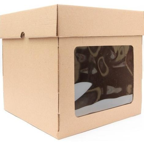 {{{{{{] Corrugated Box Mika Brown / Box Brown tinggi 25 cm / Box Kue tinggi