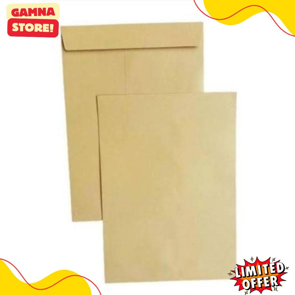 

( 100 Pcs ) Amplop Coklat Folio Executive Khusus Instant/Sameday Terlengkap Dan Termurah