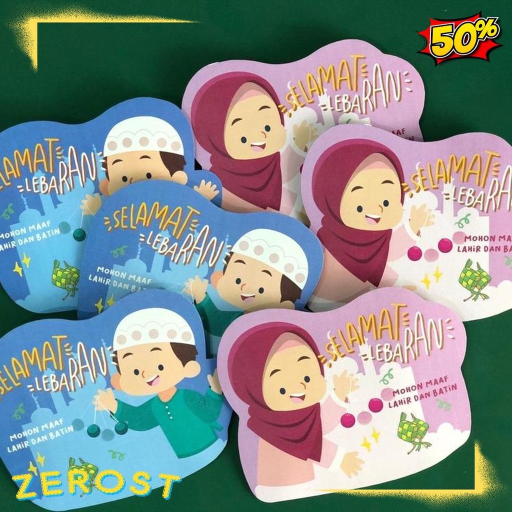 

Amplop Lebaran Lucu / Amplop Lebaran Bentuk 3D Ready Stock Isi 6 Pcs Terlengkap Dan Termurah