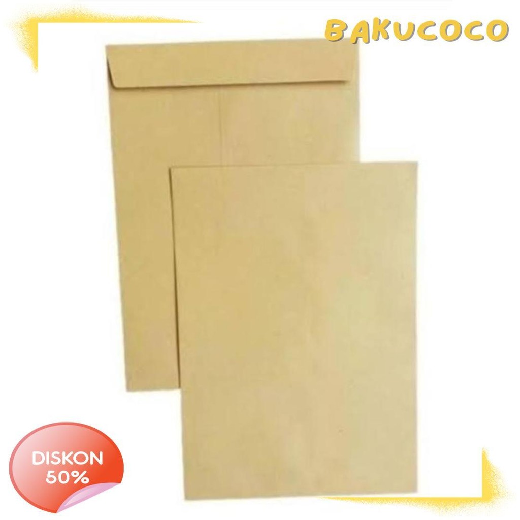 

( 100 Pcs ) Amplop Coklat Folio Executive Khusus Instant/Sameday Diskon