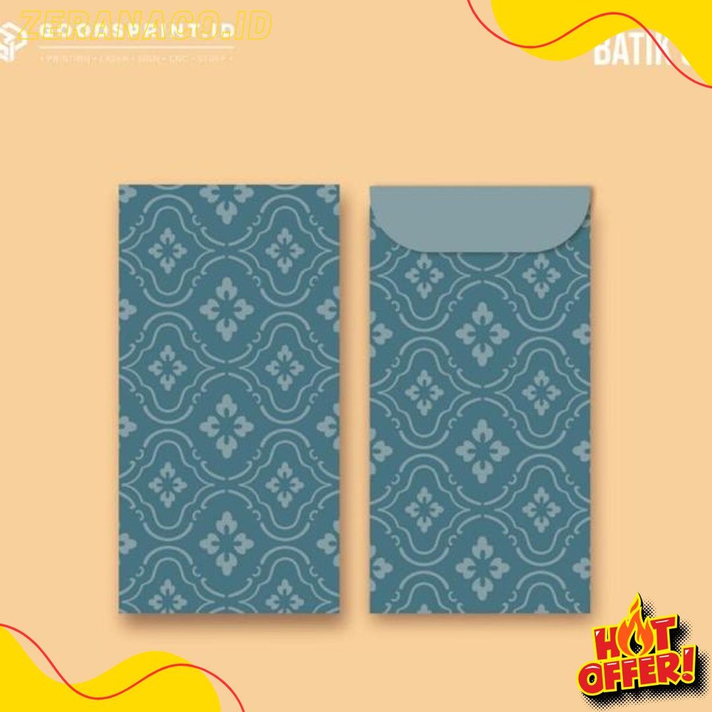 

6 Pcs Angpao Wedding Amplop Kondangan Motif Batik Angpao Panjang Amplop Uang Terlaris! Produk Ini Banyak Dicari