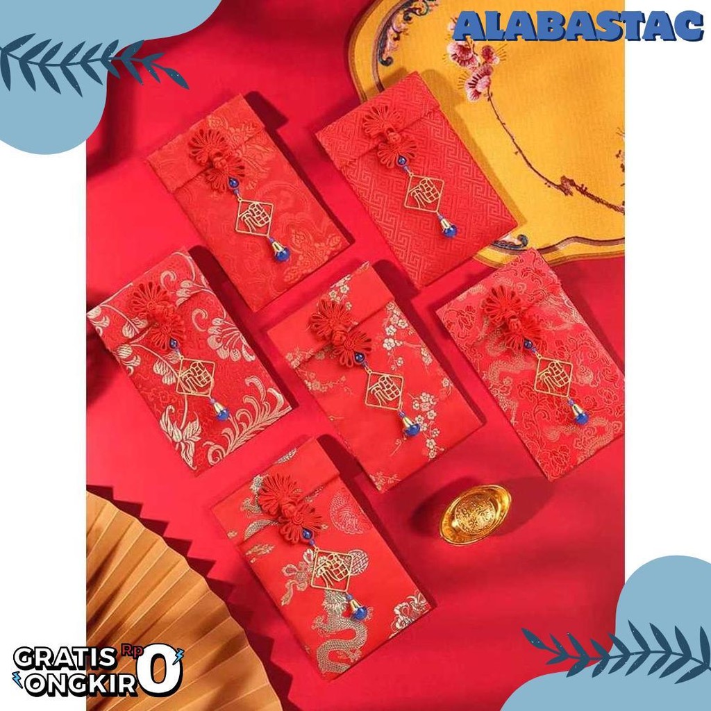 

Angpau Imlek Tahun Baru 2025 Kain Tebal Premium Impor Chinese | Angpau Kain Amplop Merah Tahun Baru Imlek 2025 Diskon