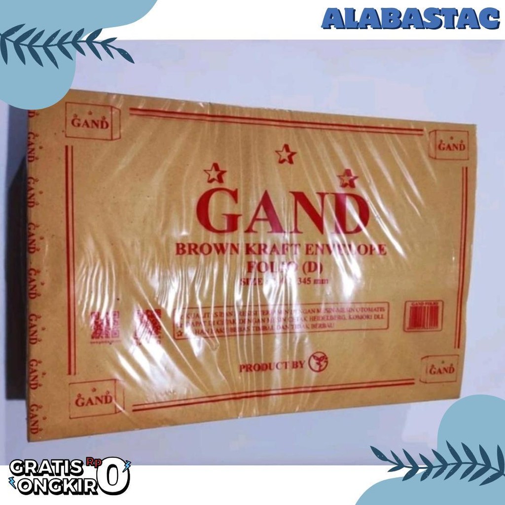 

Amplop Coklat Folio F4 24 Cm X 34.5 Cm Isi 100 Lembar Terlaris! Produk Ini Banyak Dicari