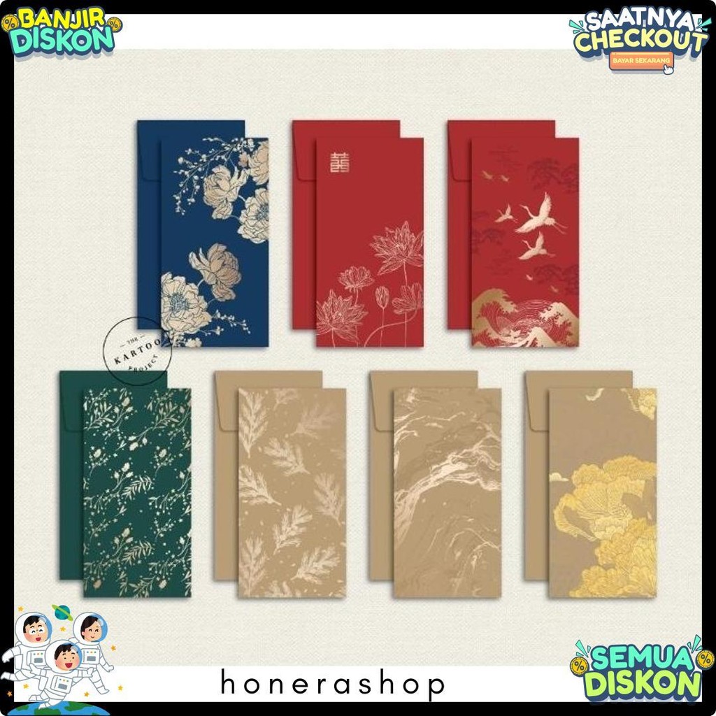 

Angpao Isi 4 Pcs / Money Envelope / Amplop Uang Premium Untuk Imlek, Wedding, All Occasion Diskon