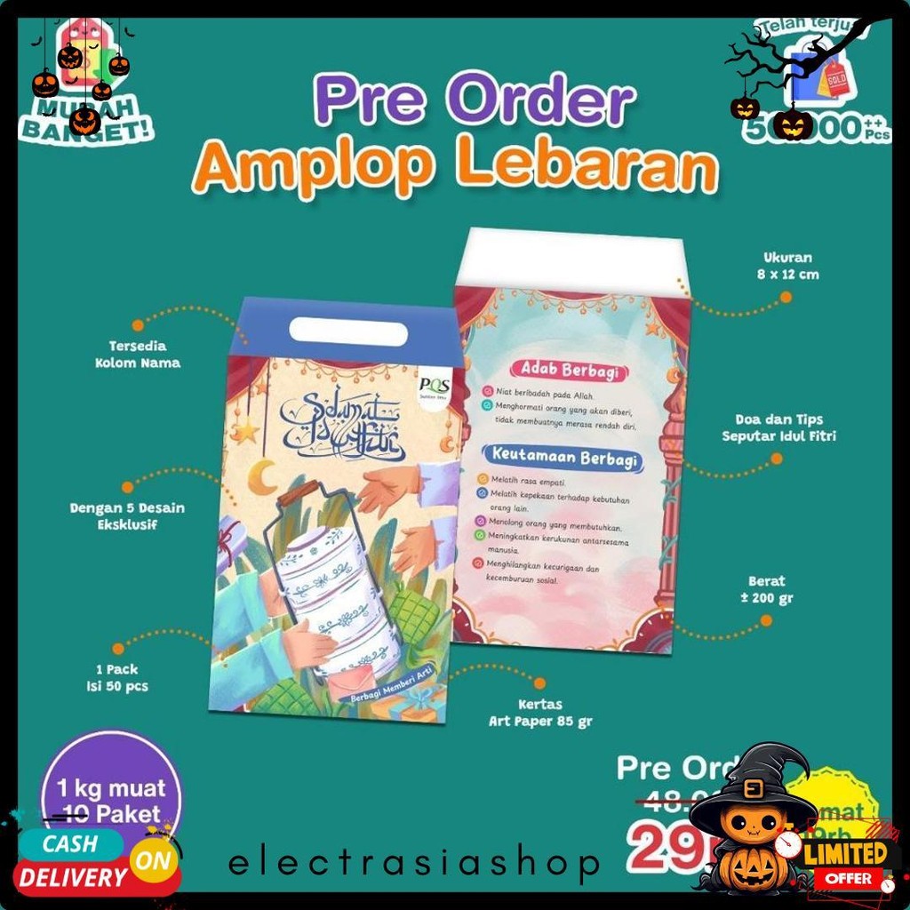 

Amplop Lebaran 2025 - Isi 50Pcs [Pustaka Hulwah] Terlaris! Produk Ini Banyak Dicari
