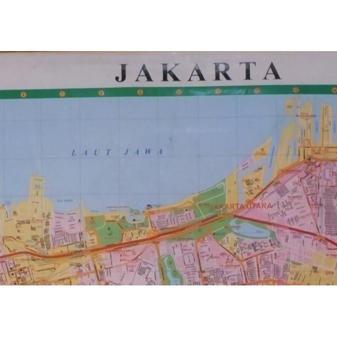 || PROMO BUKU / Peta Jakarta besar peta dinding DISKON