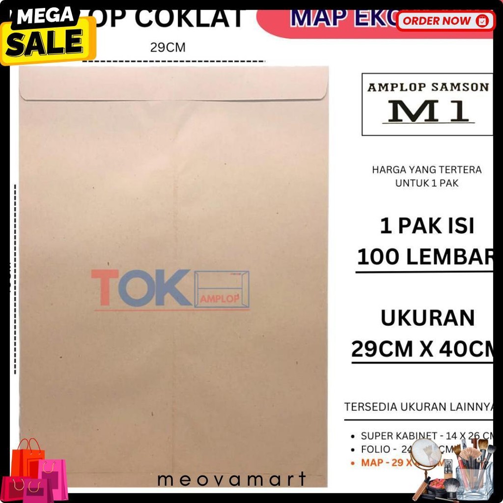 

Amplop Coklat Map ( 29X40Cm ) Diskon Setengah Harga
