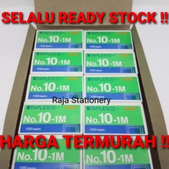 

STAPLES JOYKO NO.10 KECIL ISI HEKTER STAPLER STEPLER NO10-1M [1000PCS]