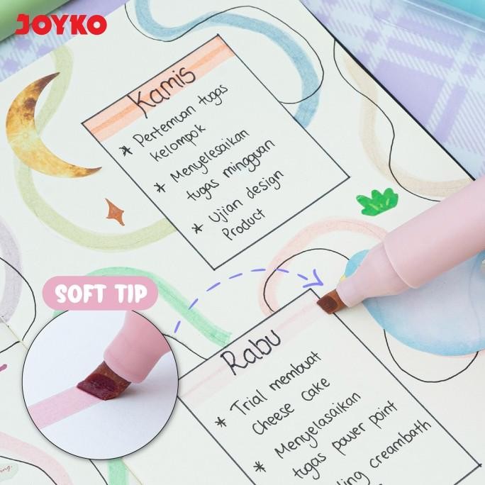 

Penanda Berwarna Highlighter Joyko HL-102 Dreamers Soft Color