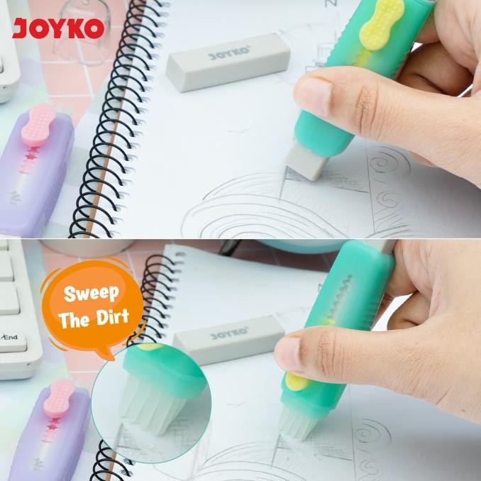 

Penghapus Eraser Joyko ER-145 2 In 1 Soft Brush Eraser