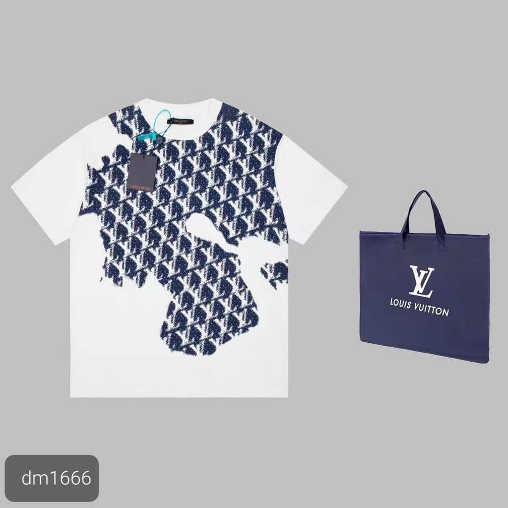 LV TSHIRT BAJU KAOS DISTRO LAKI PRIA HITAM PUTIH MOTIF COTTON 100% IMPORT VIP TSHIRT UNISEX LV TERBA