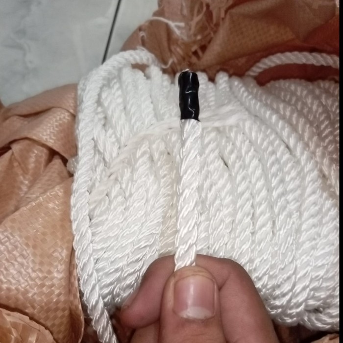 Tali Tambang Nylon Tali Nilon Tambang Putih Tambang Nylon 6mm per 100m