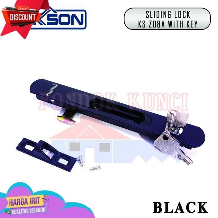 SALE HANDLE TARIKAN KUNCI PINTU JENDELA SLIDING GESER DEKSON Z08A DENGAN ANAK KUNCI