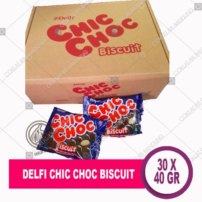 

Promo Terbatas Delfi Chic Choc Biscuit 1 Box 30 Pcs X 36Gr Ex 40Gr, Cokelat Delfi Chic Choc Coklat