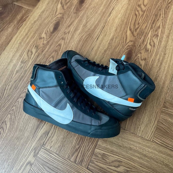 Off White Nike Blazer Black Grim Reaper (not jordan yeezy nmd) - 100% Authentic Original Guaranteed