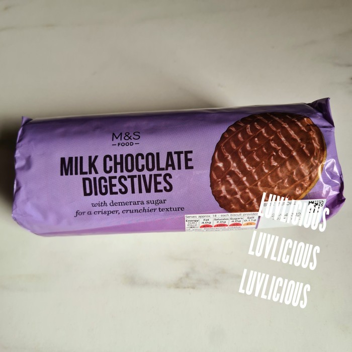 

MARKS & AND SPENCER MILK CHOCOLATE DIGESTIVES BISCUITS BISKUIT COOKIES