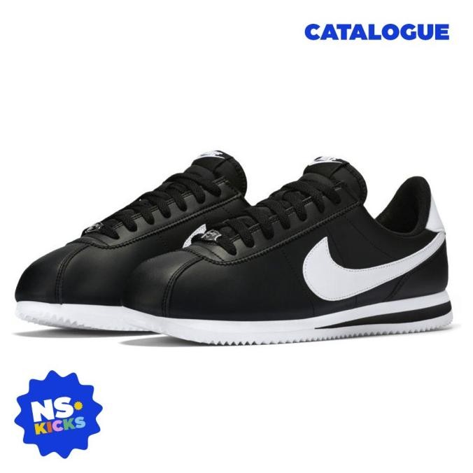 Nike Cortez Leather Noir Blanc Original Nike Classic Cortez Terlaris