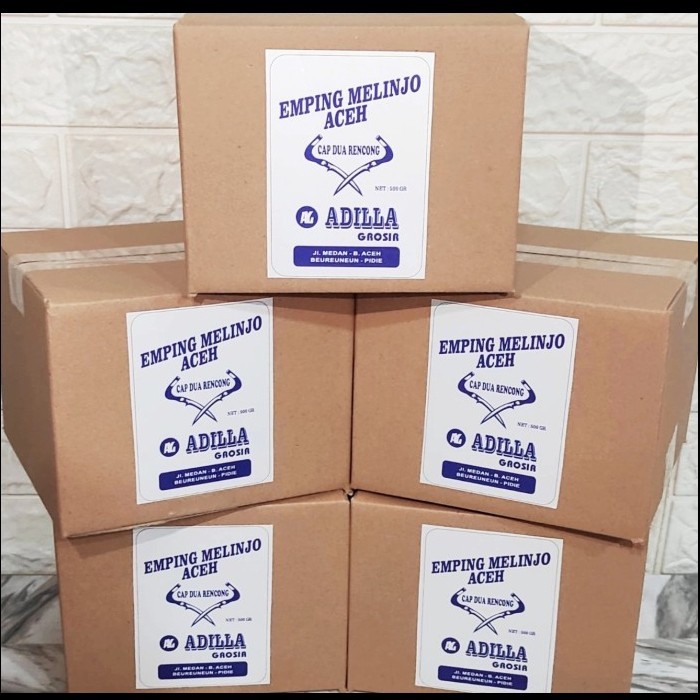 

EMPING ACEH SUPER TIPIS ADILLA 500GR KEMASAN DUS KARTON