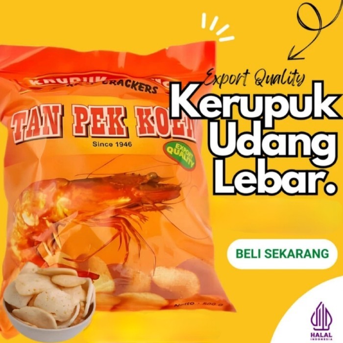 

KERUPUK UDANG LEBAR TAN PEK KOEN